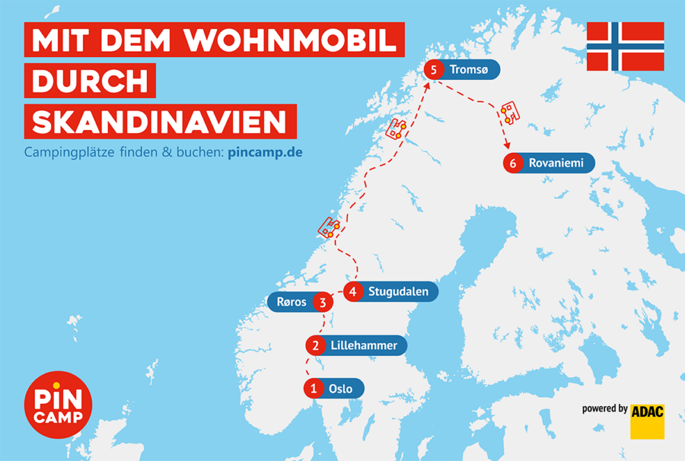 Mit Dem Wohnmobil Durch Norwegen Und Finnland PiNCAMP By ADAC