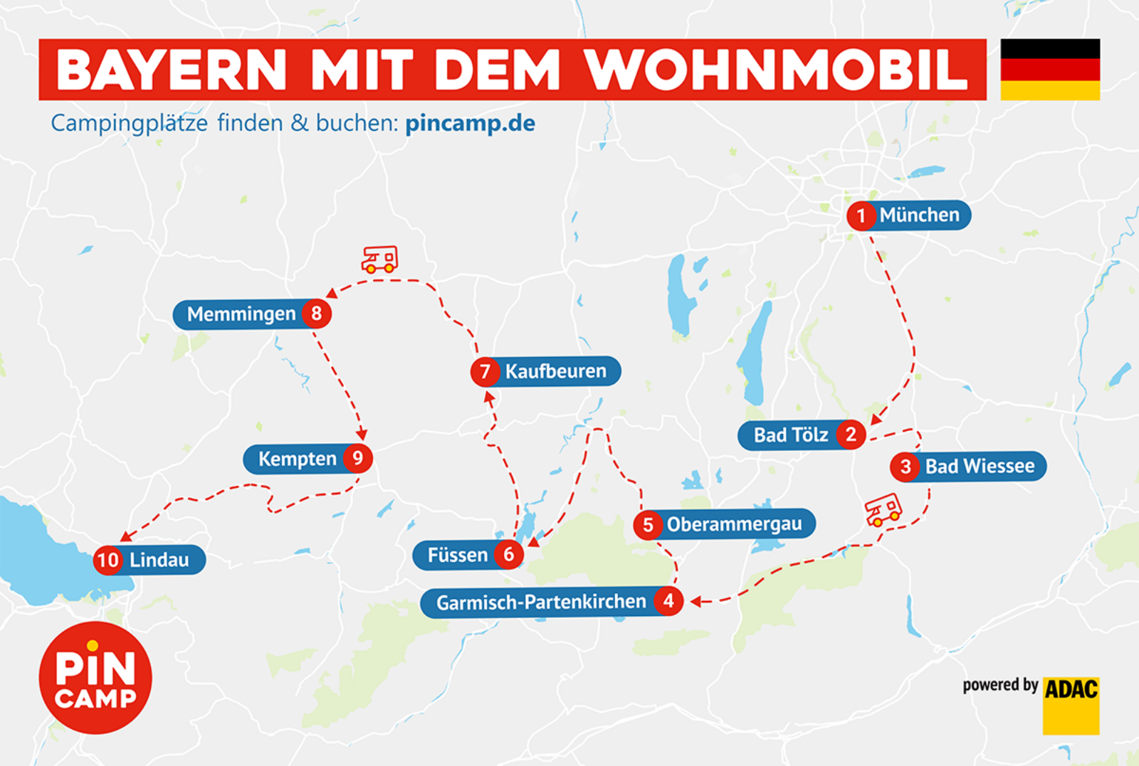 wohnmobil tour durch bayern