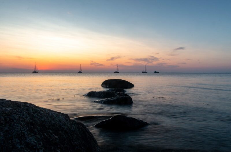 Sonnenuntergang in der dänischen Südsee