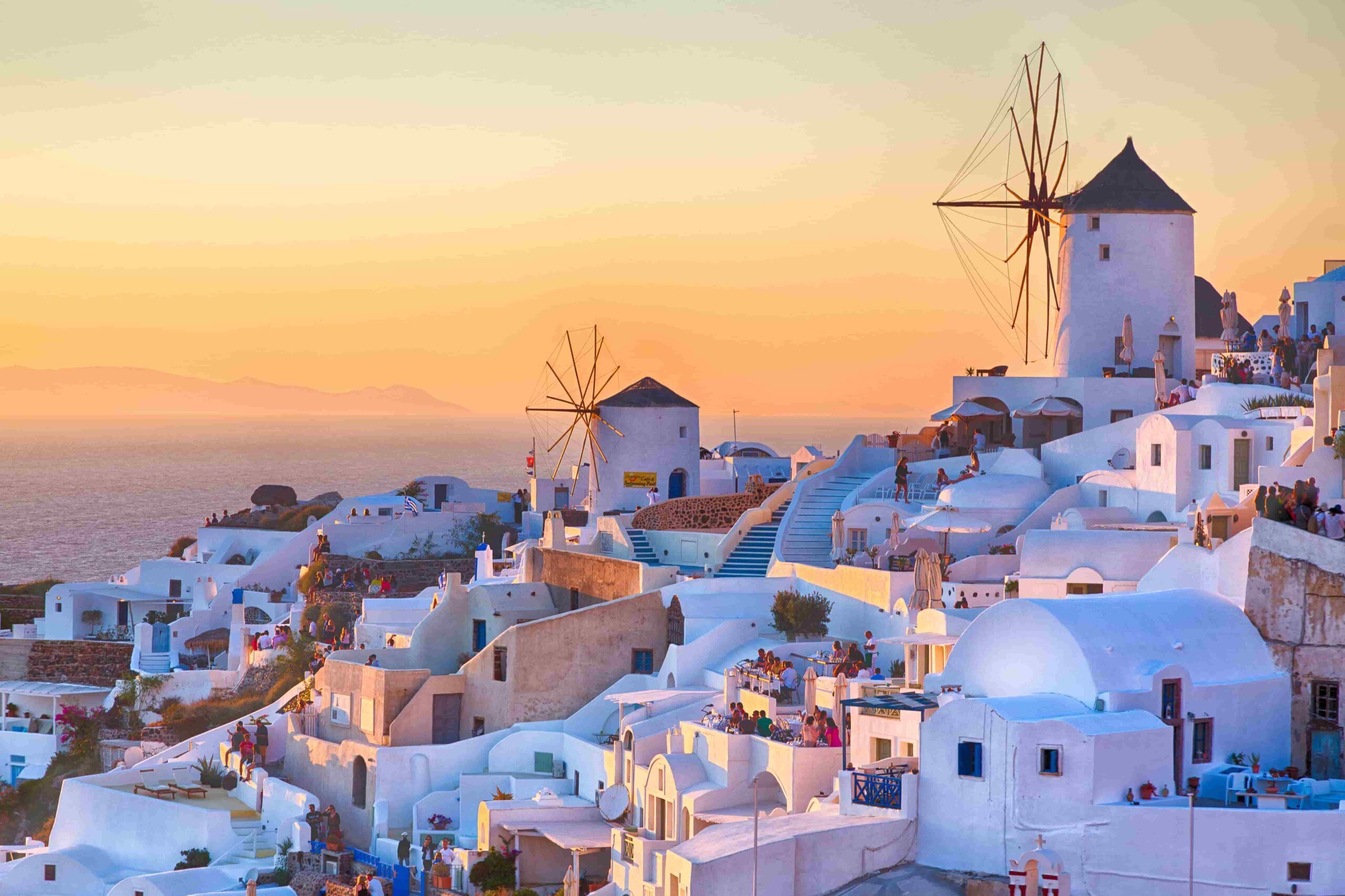 Oia Sonnenuntergang, Insel Santorini, Griechenland