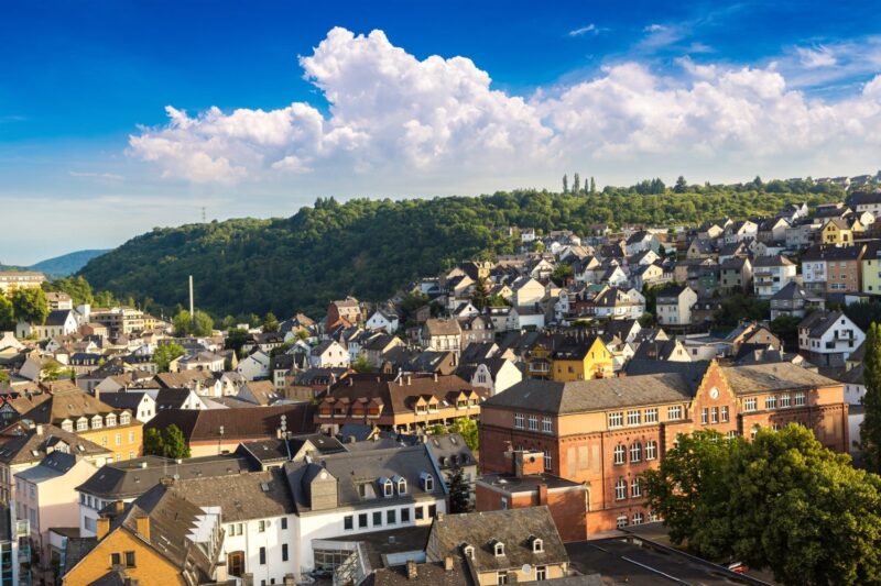 Blick auf die Edelsteinstadt Idar-Oberstein.