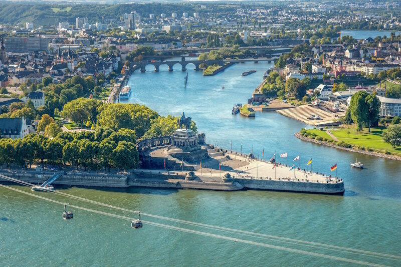 Koblenz - Blick auf das Deutsche Eck